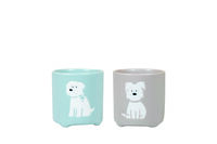 TS Cutie Dog - Bloempot - kleur - 6 cm