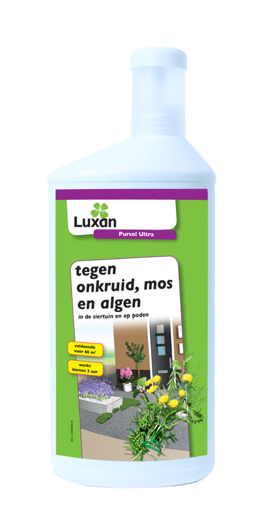Luxan Pursol Ultra - tegen onkruid, mos en algen - 1 Liter Luxan Pursol Ultra - tegen onkruid, mos en algen - 1 Liter