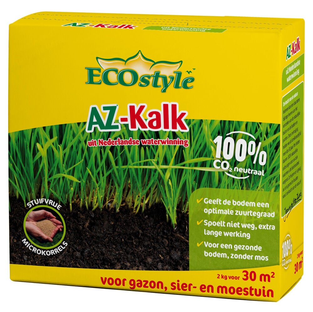 ECOstyle Gazon AZ-Kalk - 4-seizoenenkalk - 30 m2 - 2 Kilogram ECOstyle Gazon AZ-Kalk - 4-seizoenenkalk - 30 m2 - 2 Kilogram