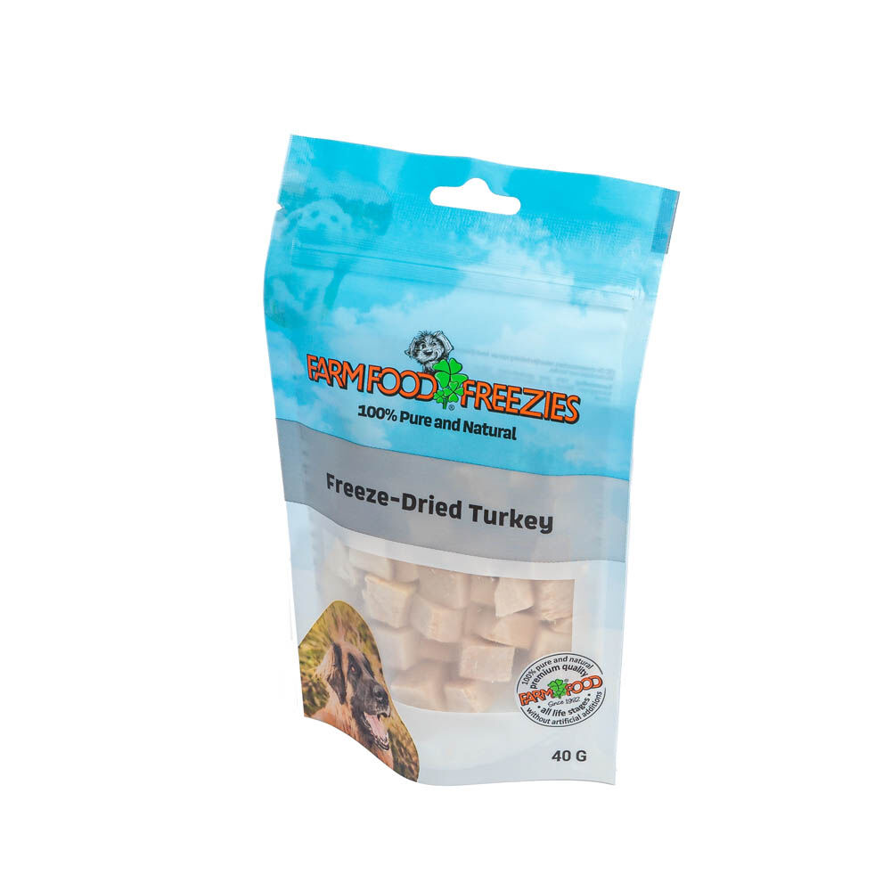 Farm Food Freezies - Hondensnack - 40 Gram - kalkoen Farm Food Freezies - Hondensnack - 40 Gram - kalkoen