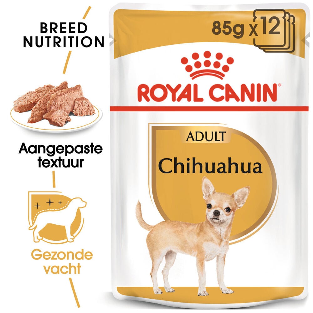 Royal Canin Chihuahua Adult Pouch  - Hondenvoer - 12x85 gram - 1020 Gram - gevogelte