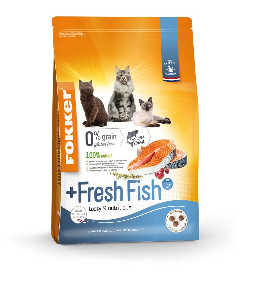 Fokker Fresh Fish - Kattenvoer - 7 Kilogram - zalm Fokker Fresh Fish - Kattenvoer - 7 Kilogram - zalm