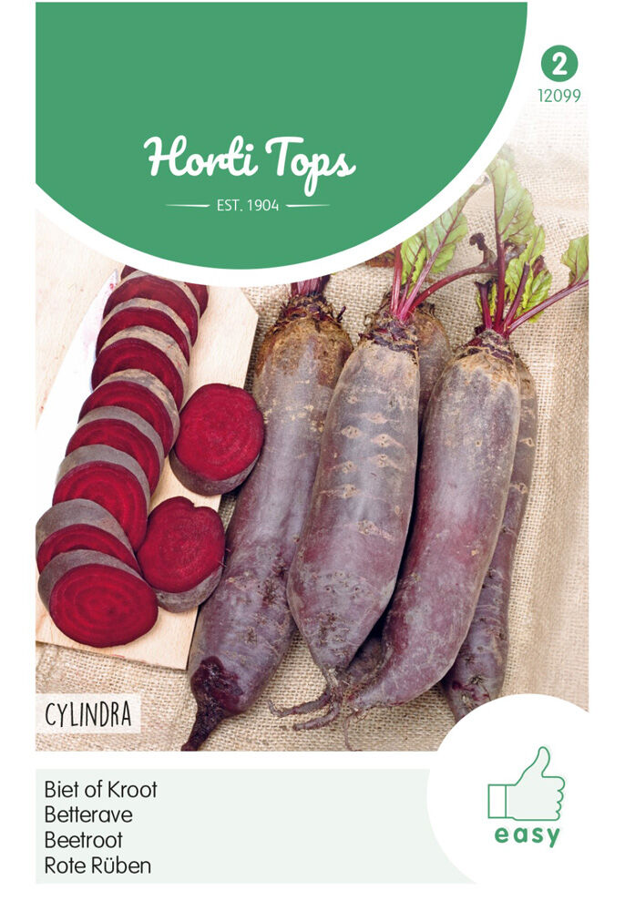 Hortitops Bieten Beta vulgaris L. var. conditiva Alef. Cylindra, Halflange - Groentezaden