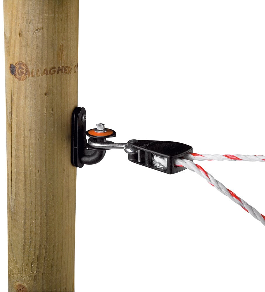 Gallagher - Cordspanner met rolisolator - 4.5 cm - Zwart - 11 cm