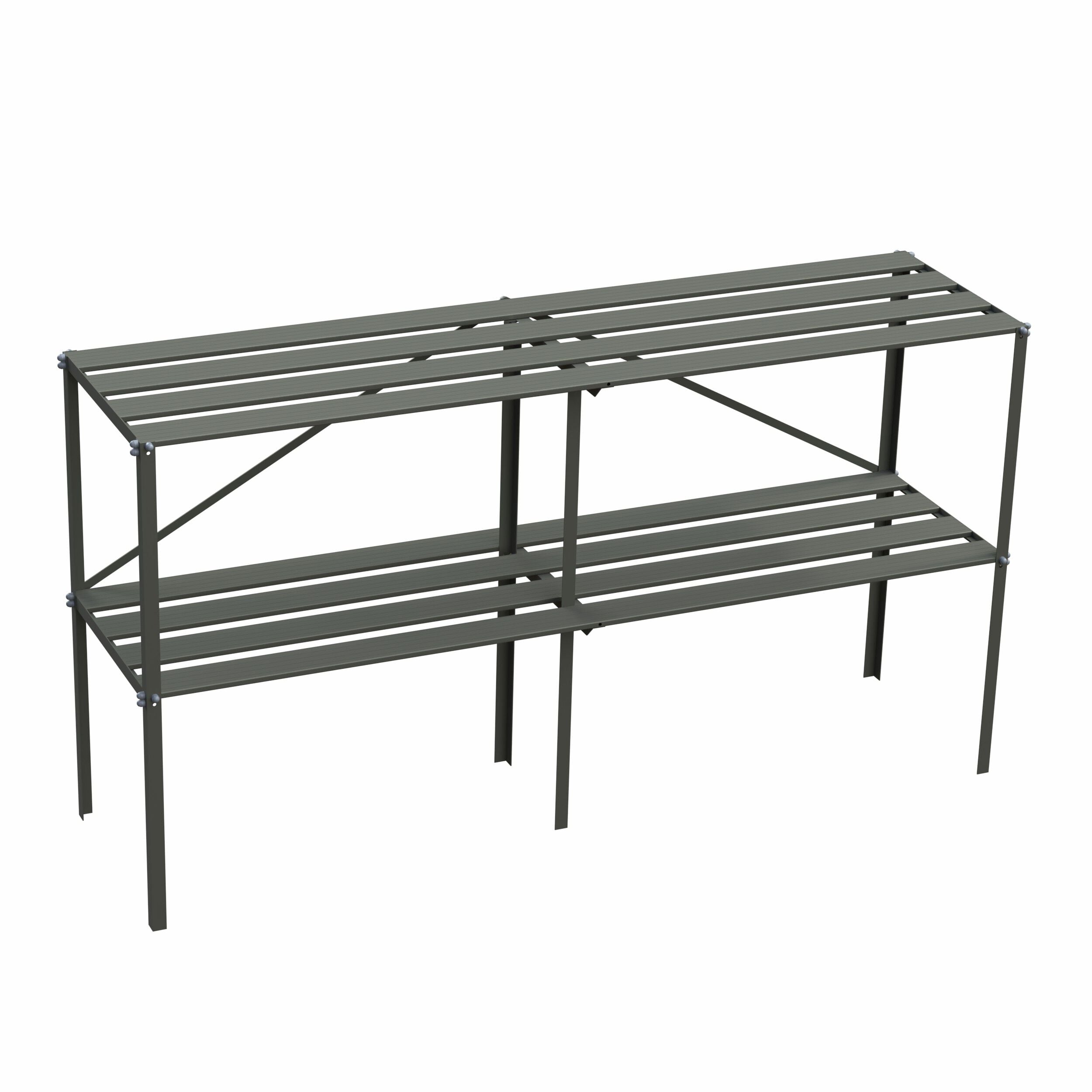 Royal Well - Kweektafel - Groen/grijs - 90x185x45 cm
