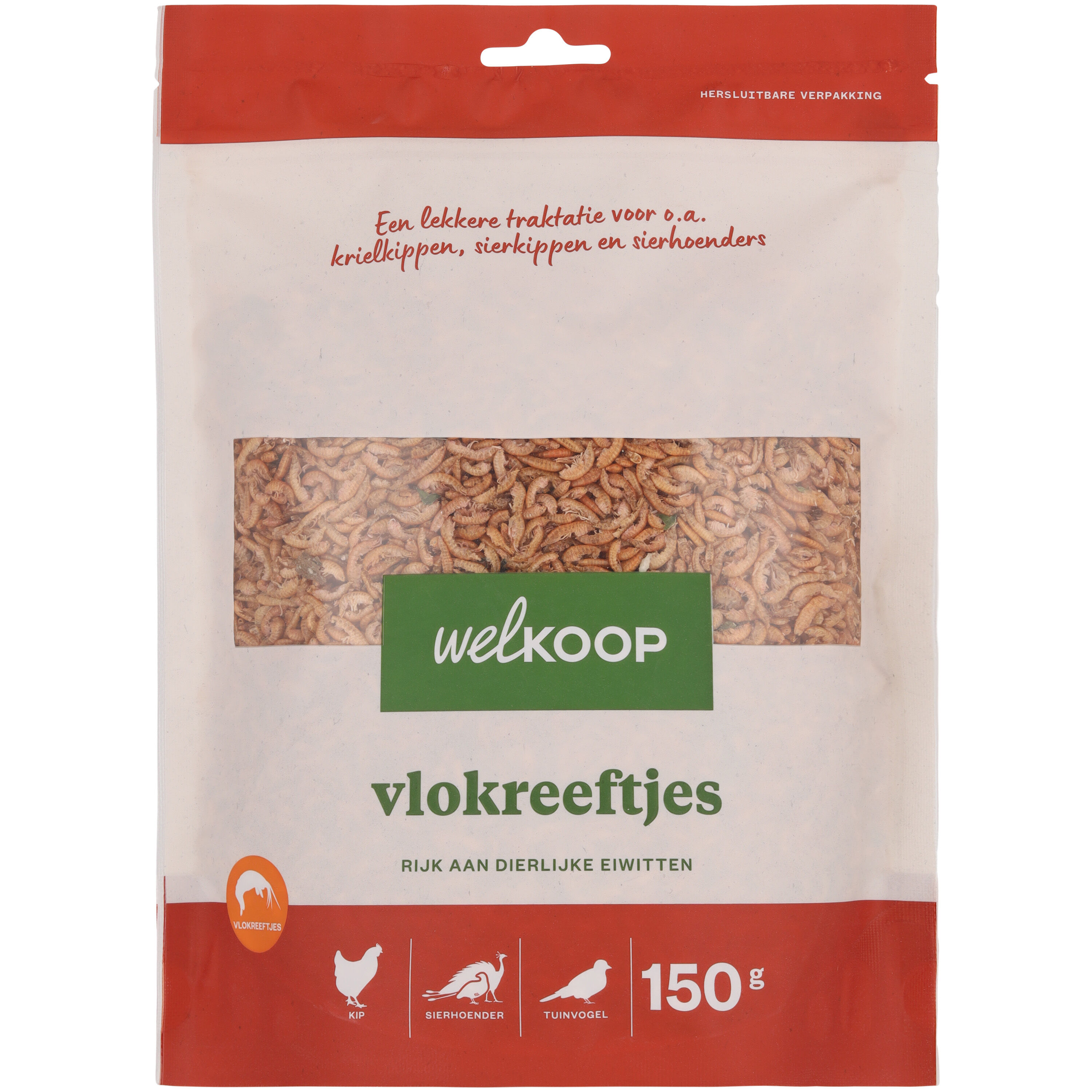 Welkoop Vlokreeftjes - Kippensnack