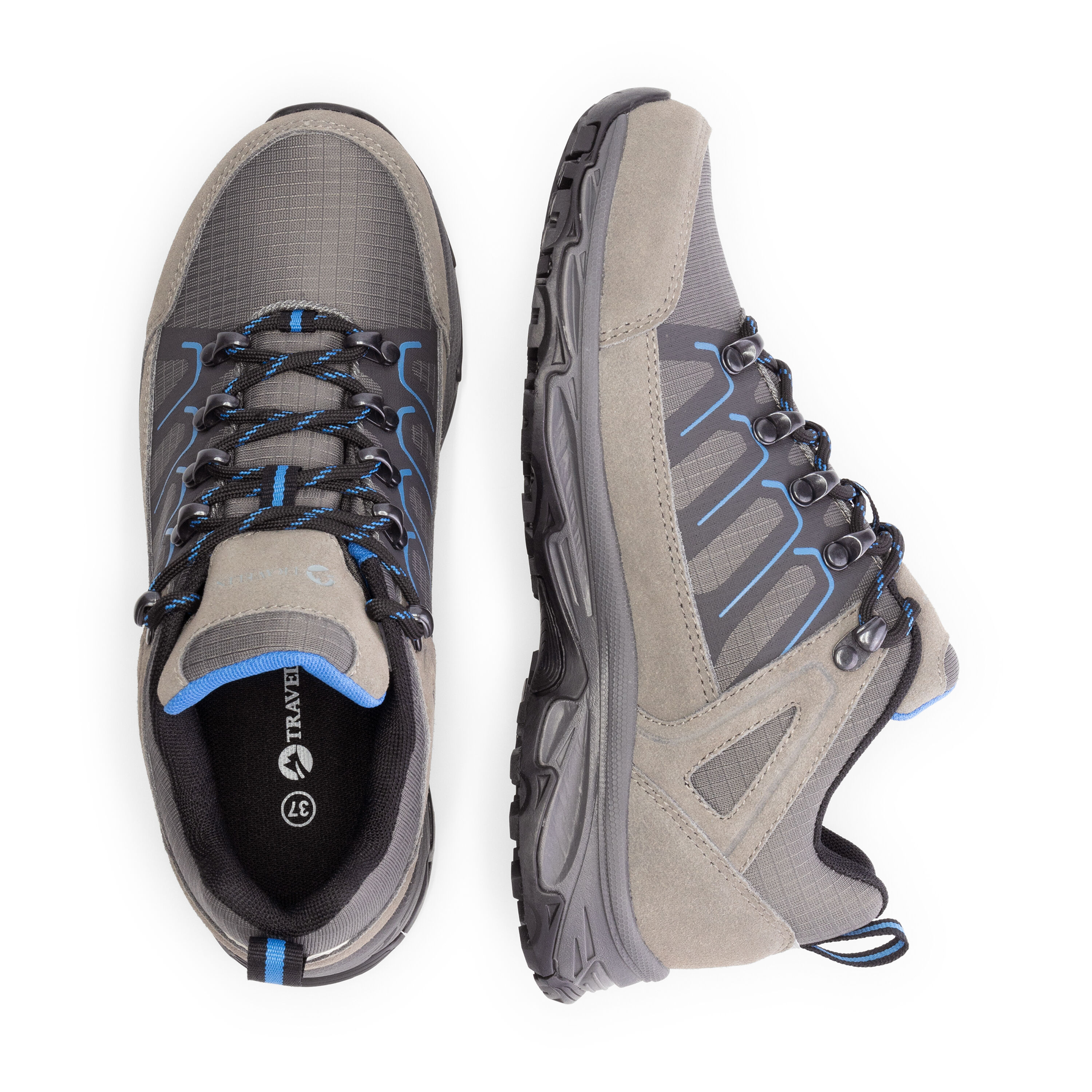 Travelin Lonstrop - Wandelschoenen - Grijs - 36