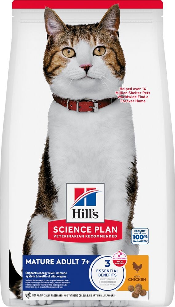 Hill's Science Plan Mature - Kattenvoer - 7 Kilogram - kip Hill's Science Plan Mature - Kattenvoer - 7 Kilogram - kip
