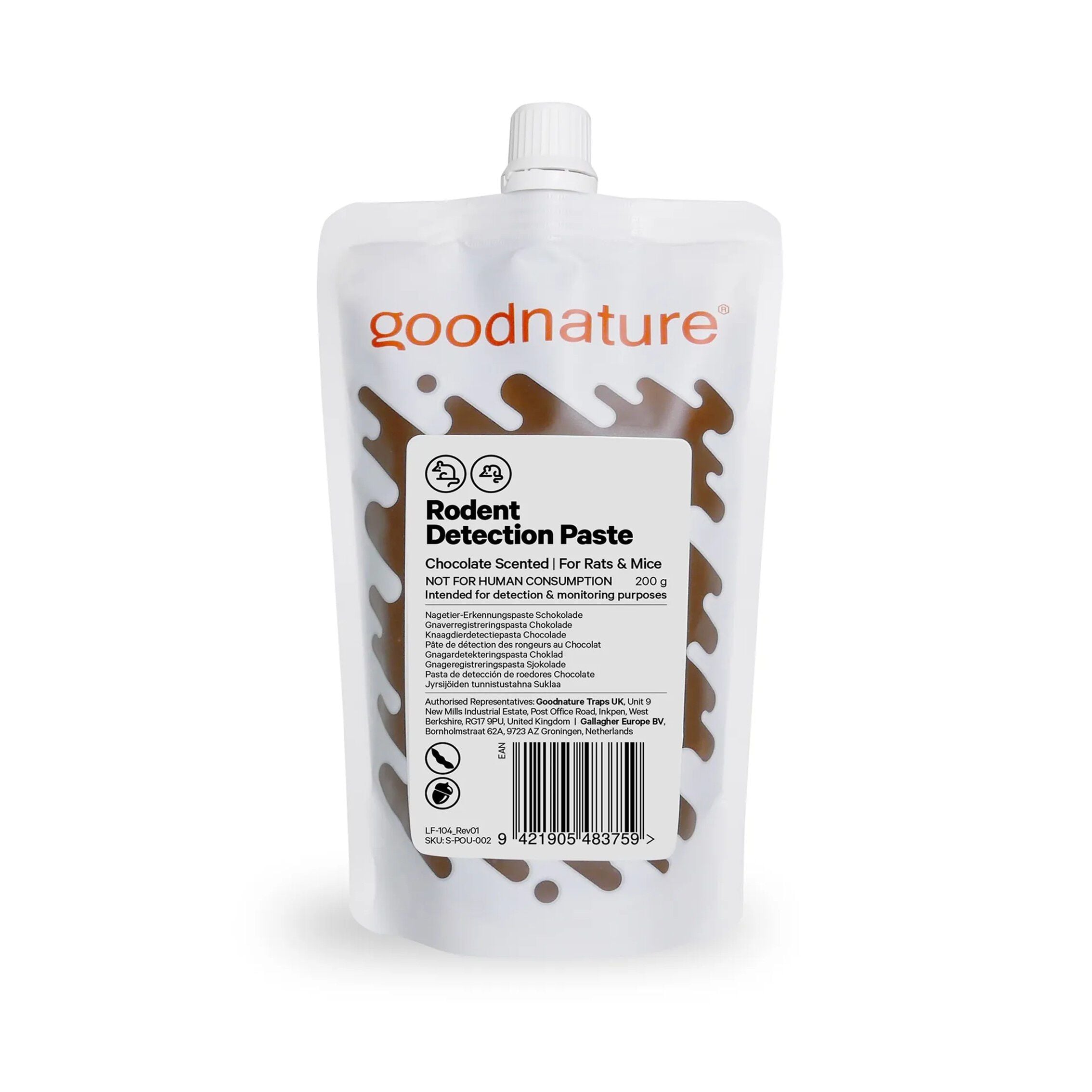 GoodNature Chocolade Pasta - Navulverpakking Knaagdierdetectiekaarten - Lokaas - Ongediertebestrijding GoodNature Chocolade Pasta - Navulverpakking Knaagdierdetectiekaarten - Lokaas - Ongediertebestrijding