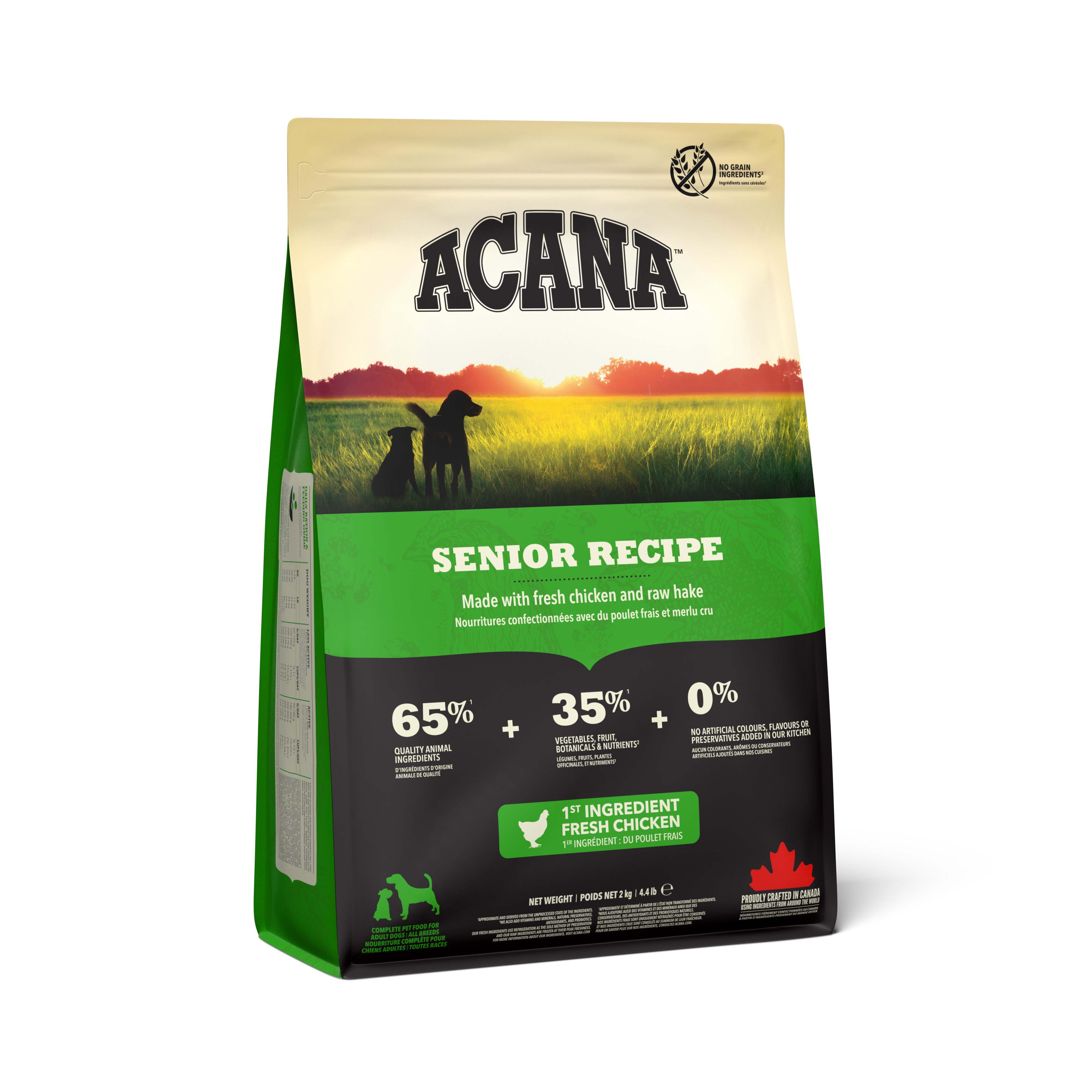 Acana Dog recipe Senior - Hondenvoer - 2 Kilogram - gevogelte Acana Dog recipe Senior - Hondenvoer - 2 Kilogram - gevogelte