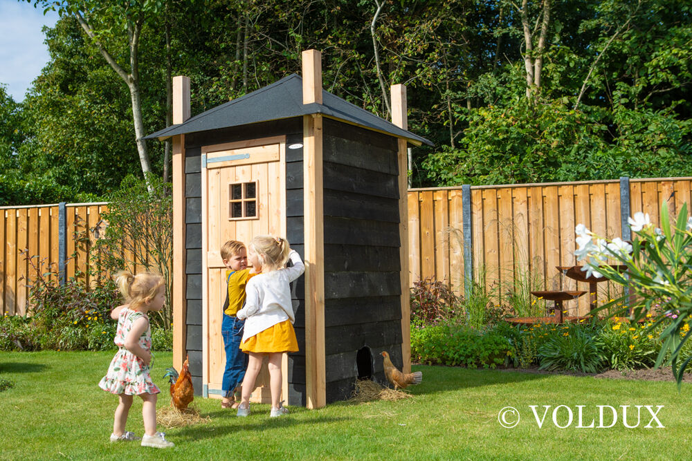 Voldux Hooiberg Mees - Kippenhok - Naturel/zwart