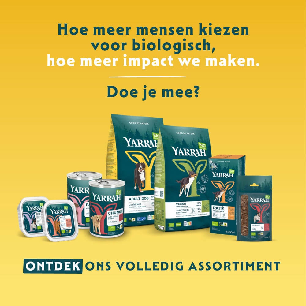 Yarrah Adult Biologisch - Hondenvoer - 5 Kilogram - haring, kip