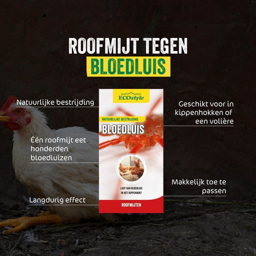 ECOstyle Roofmijt - Tegen bloedluis - 10 m2 - 1 Stuks