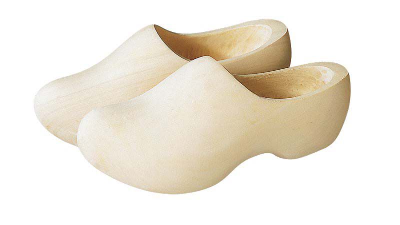 Gevavi Naturel geschuurd - Houten klompen - Wit - 24 cm/mt 37