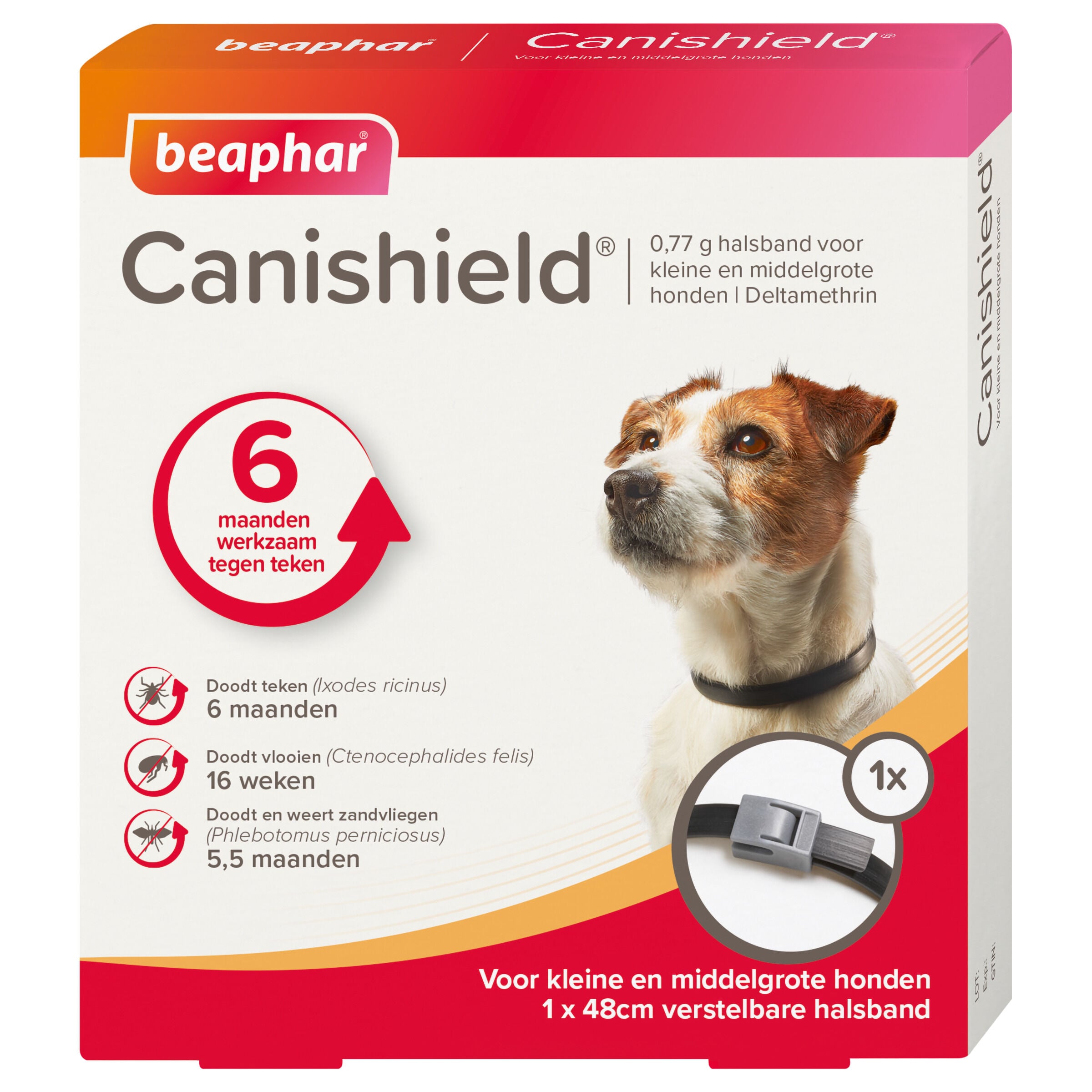 Beaphar Canishield - Anti Vlooien en Tekenband Hond - klein/middel - S/M Beaphar Canishield - Anti Vlooien en Tekenband Hond - klein/middel - S/M