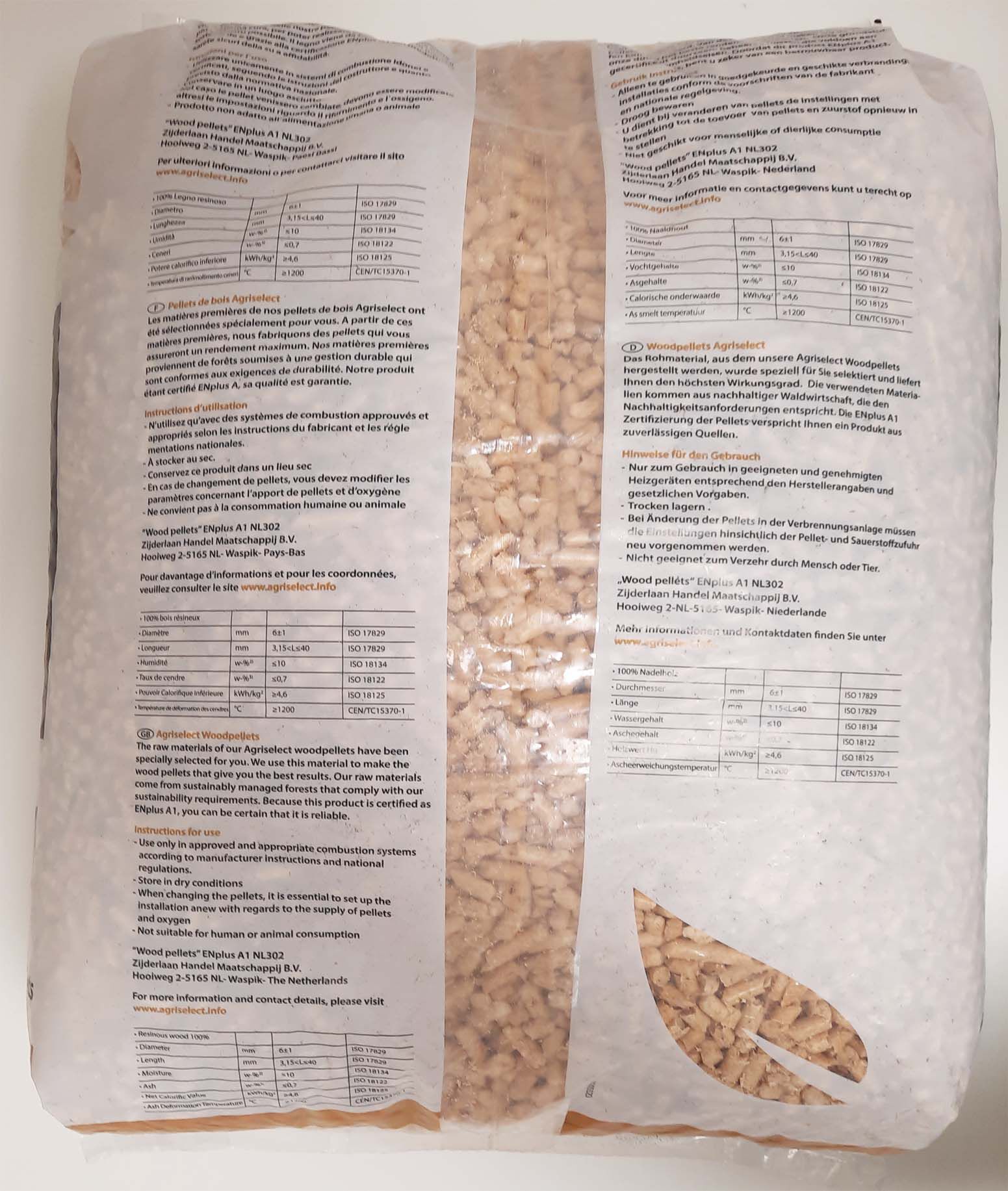 Agri Select - Houtpellets - 1 Stuks