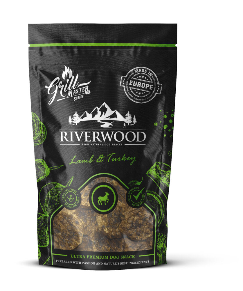 Riverwood Grillmaster Series - Hondensnack - 100 Gram - kalkoen Riverwood Grillmaster Series - Hondensnack - 100 Gram - kalkoen