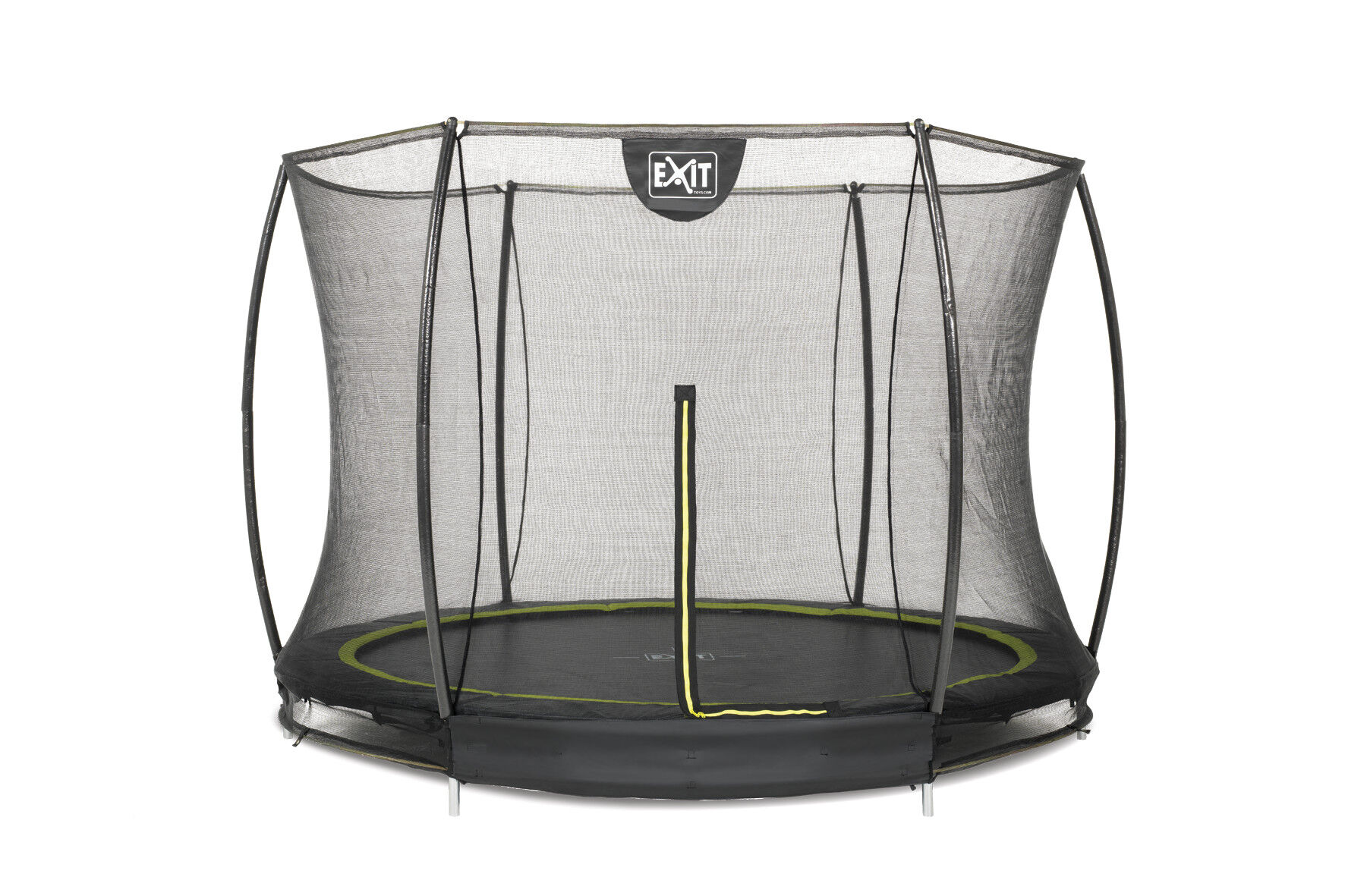 EXIT Silhouette Inground met Net - Trampoline - Zwart - 244 cm