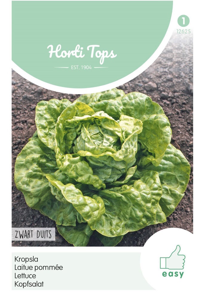 Hortitops Kropsla Lactuca sativa Zwart-Duits - Groentezaden