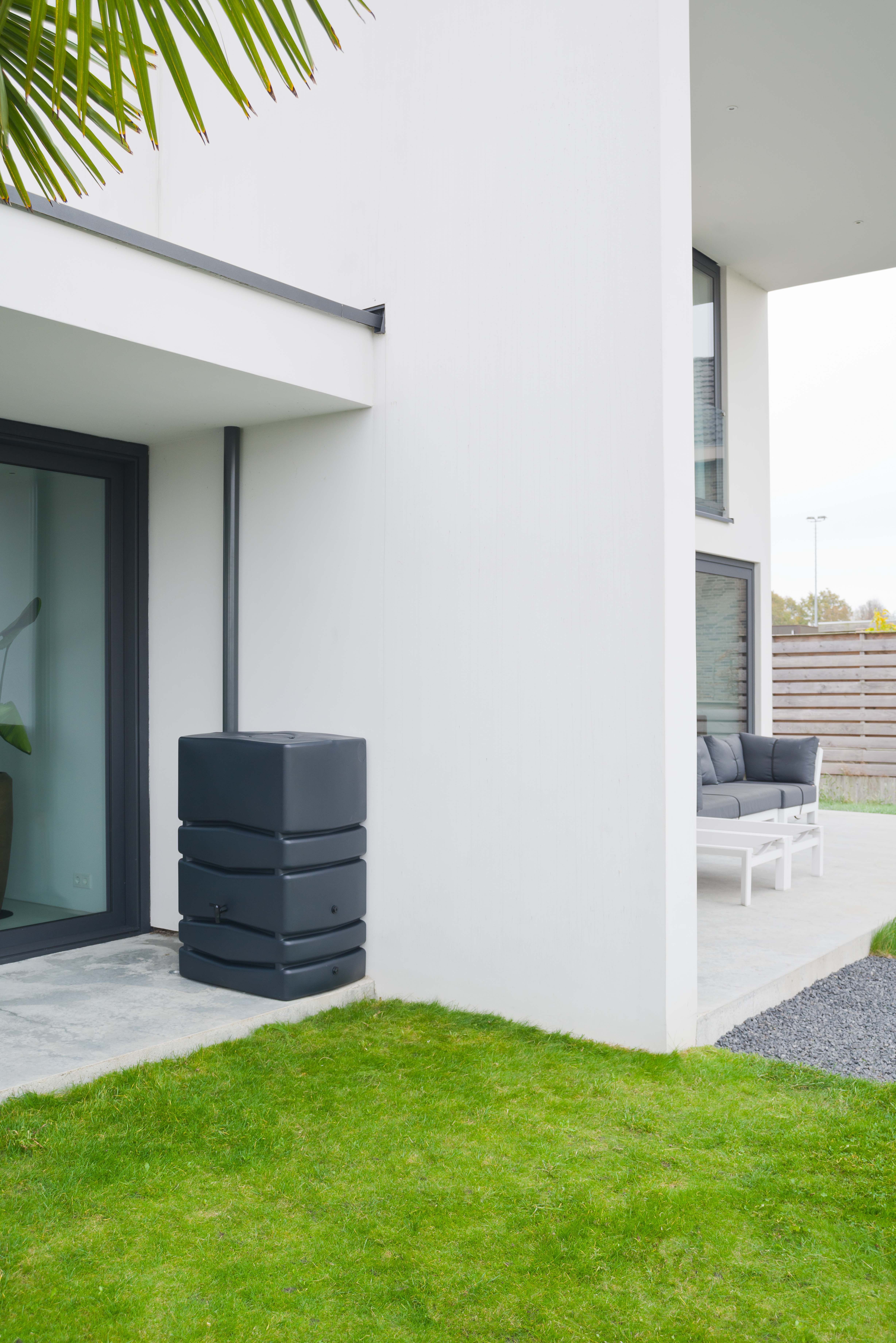 Nature Muurzuil - Regenton - 450 Liter - Antraciet