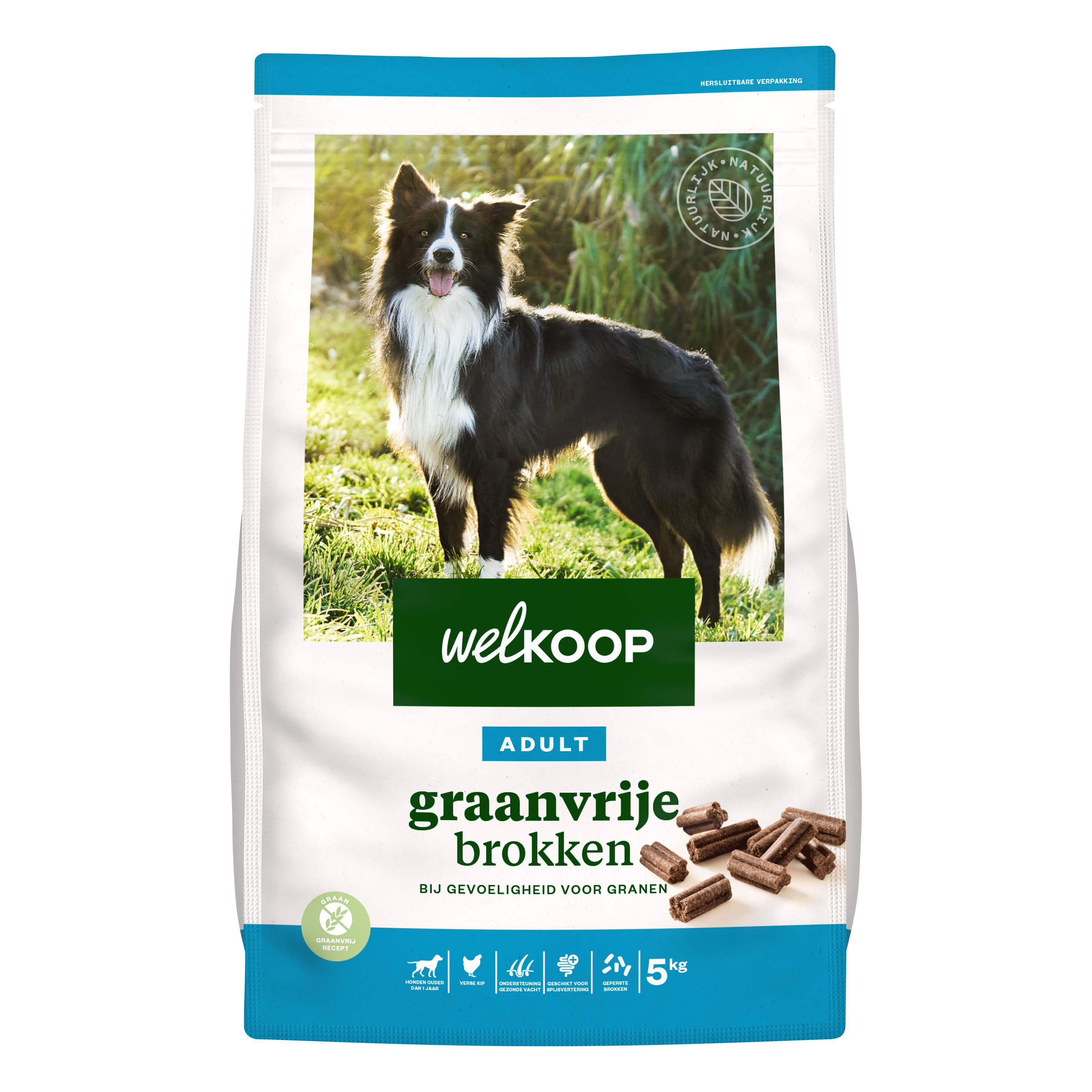 Welkoop Adult Geperste brokken - Graanvrij - Hondenvoer - 5 Kilogram - kip Welkoop Adult Geperste brokken - Graanvrij - Hondenvoer - 5 Kilogram - kip