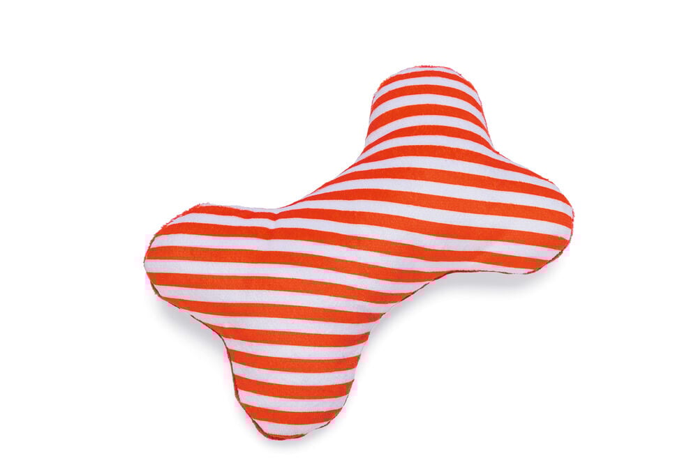 Beeztees Kerst Bot Knuffel - Hondenspeelgoed - rood - 24.8x9.8x4 cm