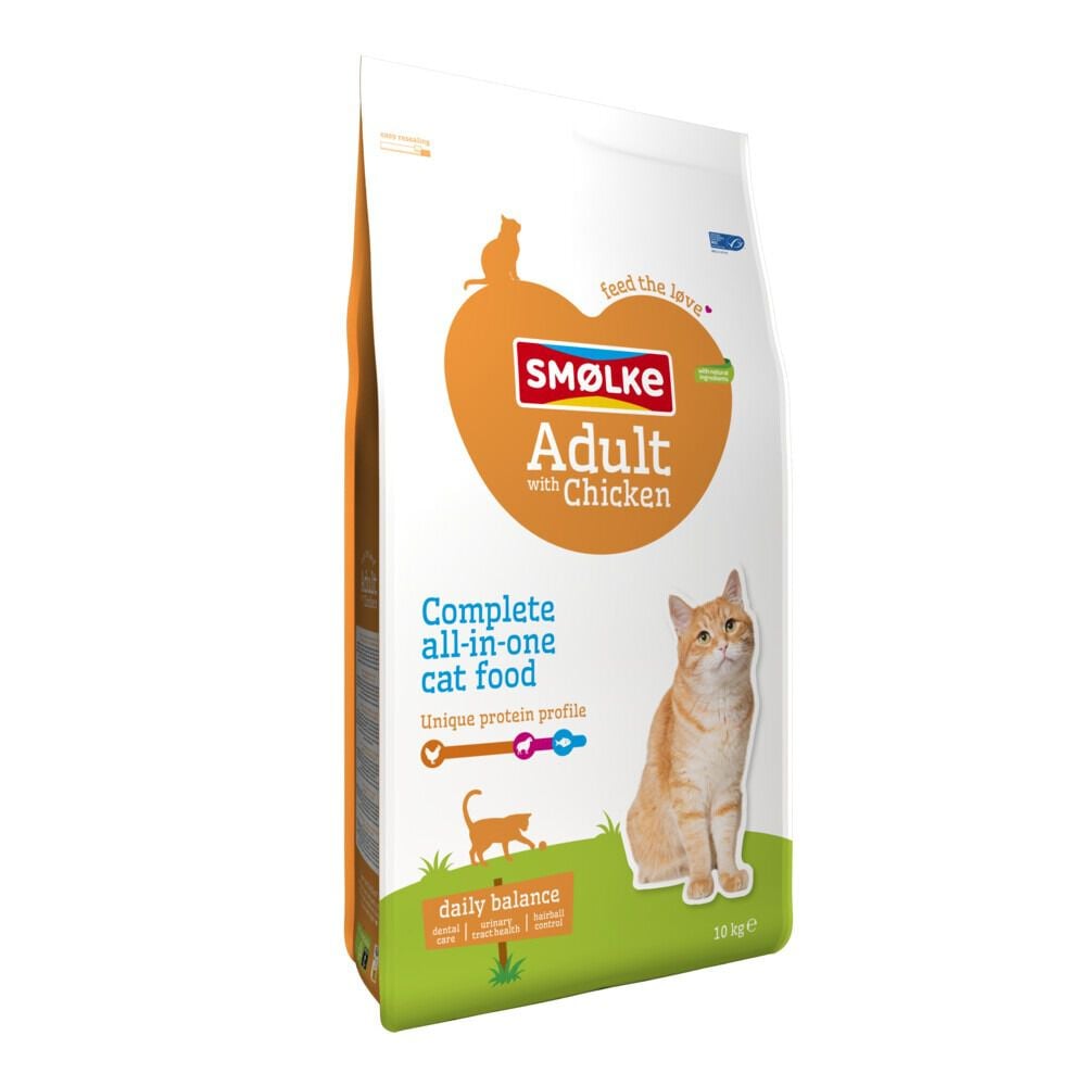Smölke Adult - Kattenvoer - 10 Kilogram - kip Smölke Adult - Kattenvoer - 10 Kilogram - kip