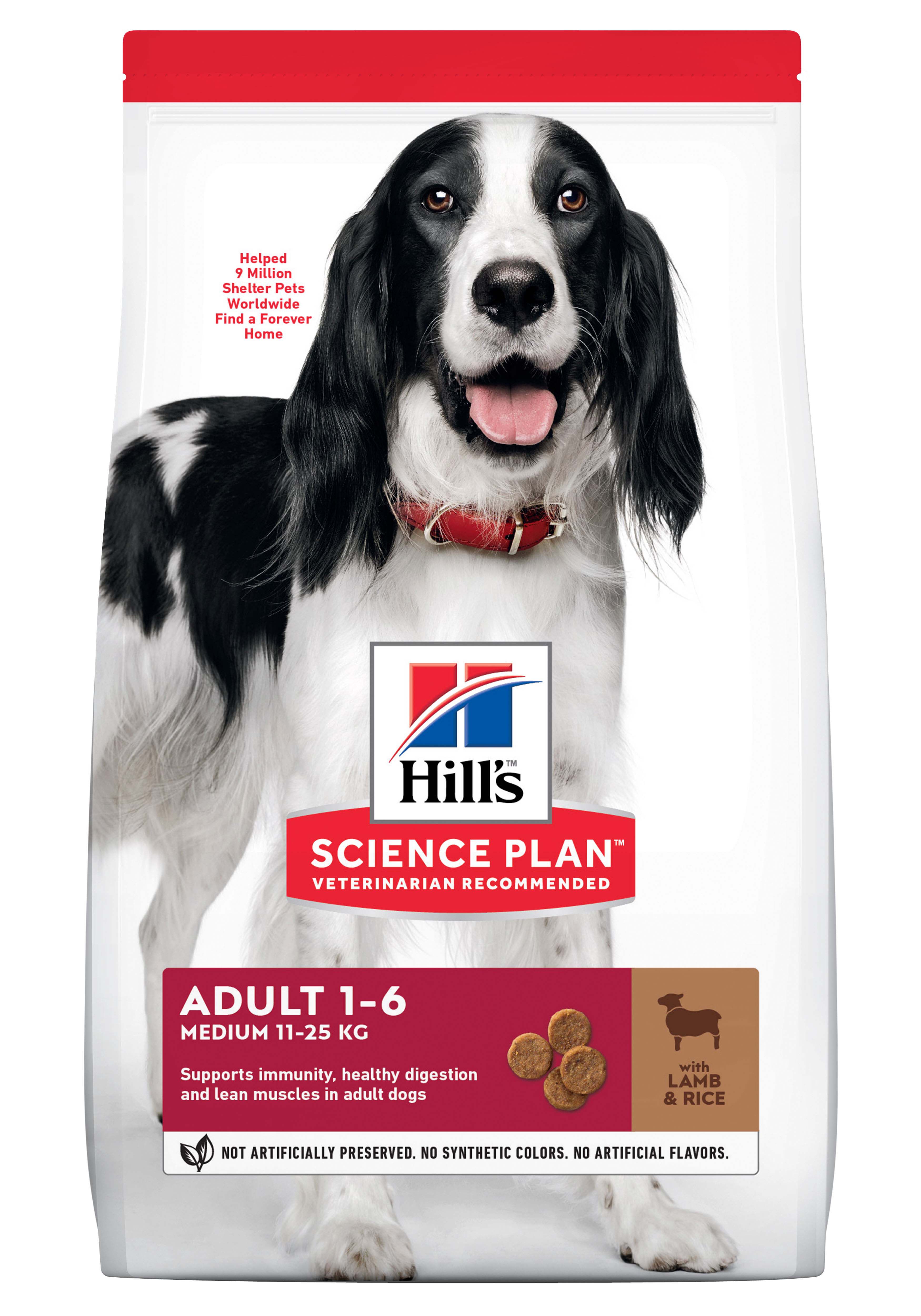 Hill's Science Plan Adult Medium - Hondenvoer - 2.5 Kilogram - Lam rijst Hill's Science Plan Adult Medium - Hondenvoer - 2.5 Kilogram - Lam rijst