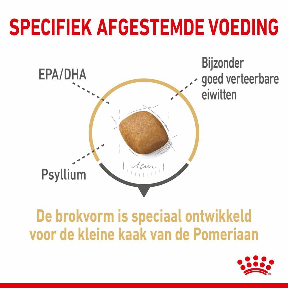 Royal Canin Pomeriaan Adult - Hondenvoer - 1.5 Kilogram - gevogelte Royal Canin Pomeriaan Adult - Hondenvoer - 1.5 Kilogram - gevogelte