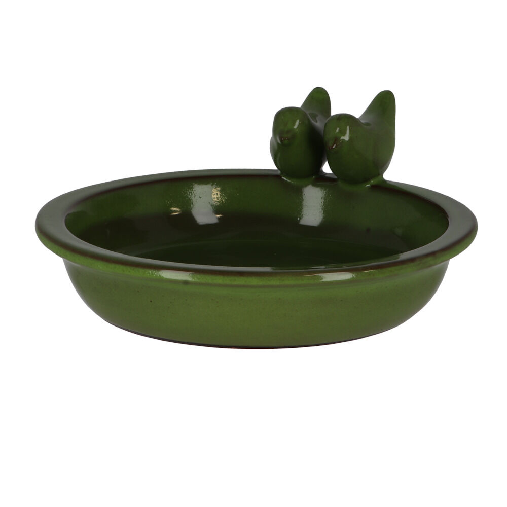 Best for Birds - Waterschaal rond - Groen - 10.5x27x29 cm - Rond - 27 cm Best for Birds - Waterschaal rond - Groen - 10.5x27x29 cm - Rond - 27 cm