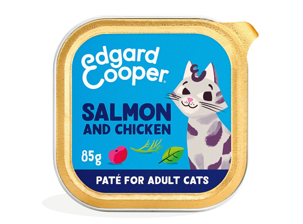 Edgard & Cooper Paté - Kattenvoer - 85 Gram - kip, zalm Edgard & Cooper Paté - Kattenvoer - 85 Gram - kip, zalm