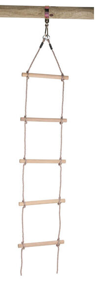 Swing King 5 treden - Touwladder - Bruin - Metaal