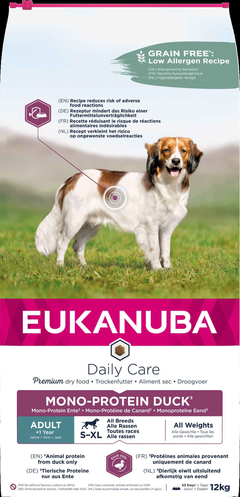 Eukanuba Adult Mono - Hondenvoer - 12 Kilogram - Eend Eukanuba Adult Mono - Hondenvoer - 12 Kilogram - Eend