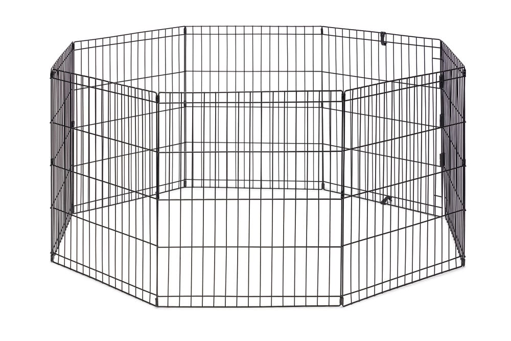 Beeztees Vihar XL - Konijnenren - 8 panelen - Zwart