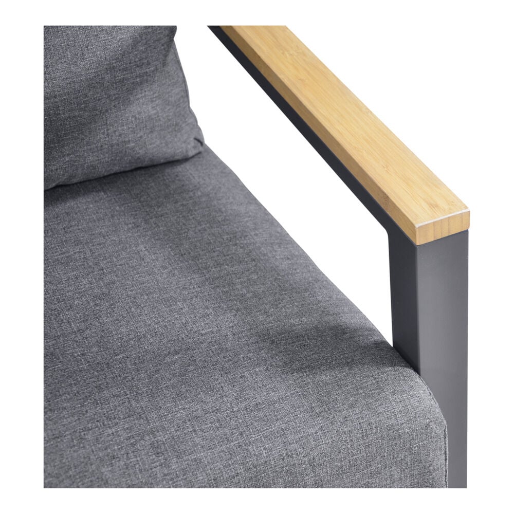 Lesli Living Donnan - Loungeset - Antraciet - 1x175x1 cm