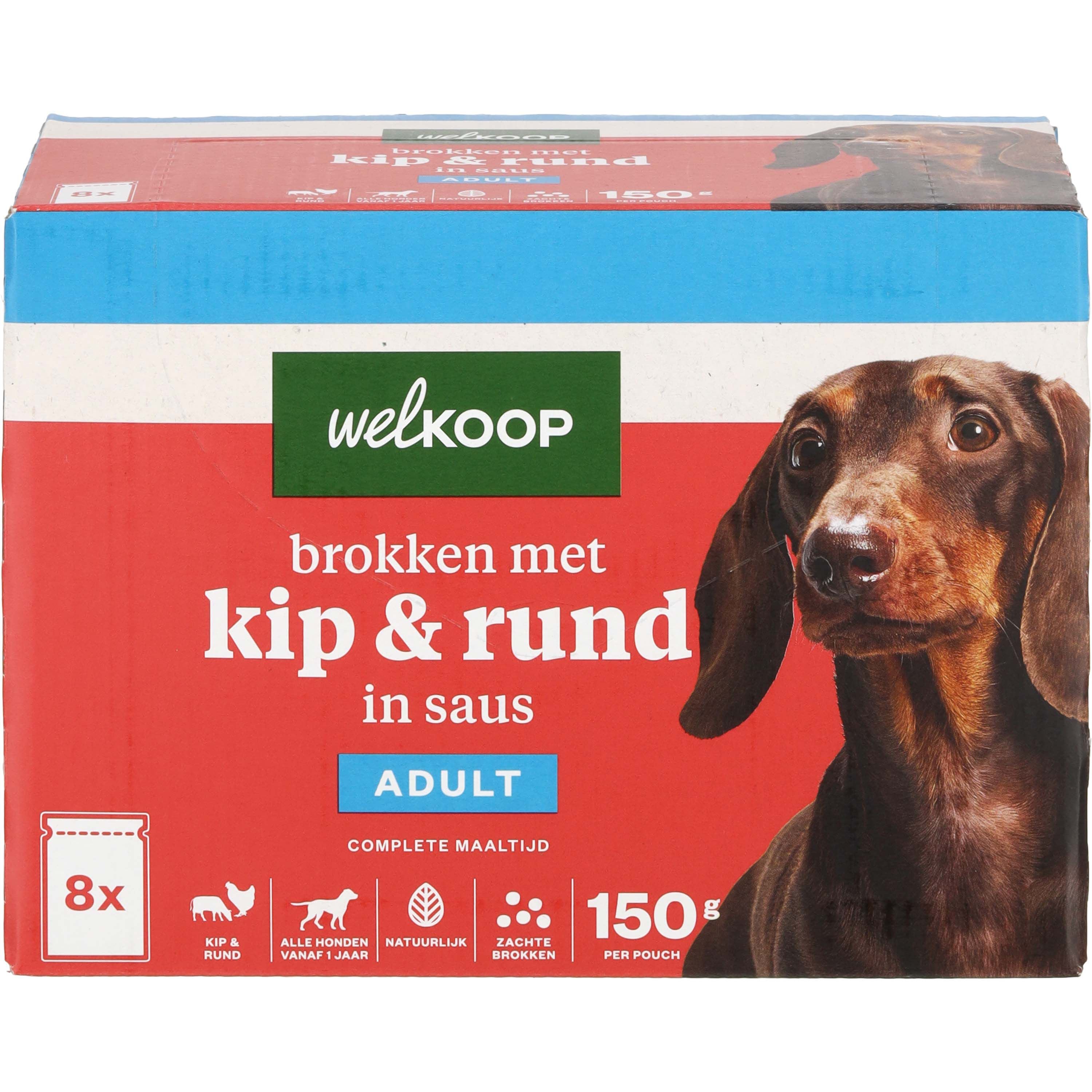 Welkoop Pouch - Hondenvoer - 8x150gr