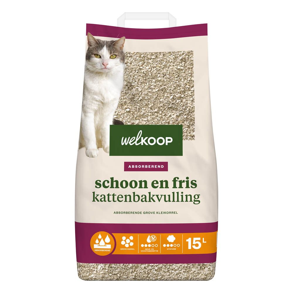 Welkoop Schoon en Fris - Kattenbakvulling - 15 Liter