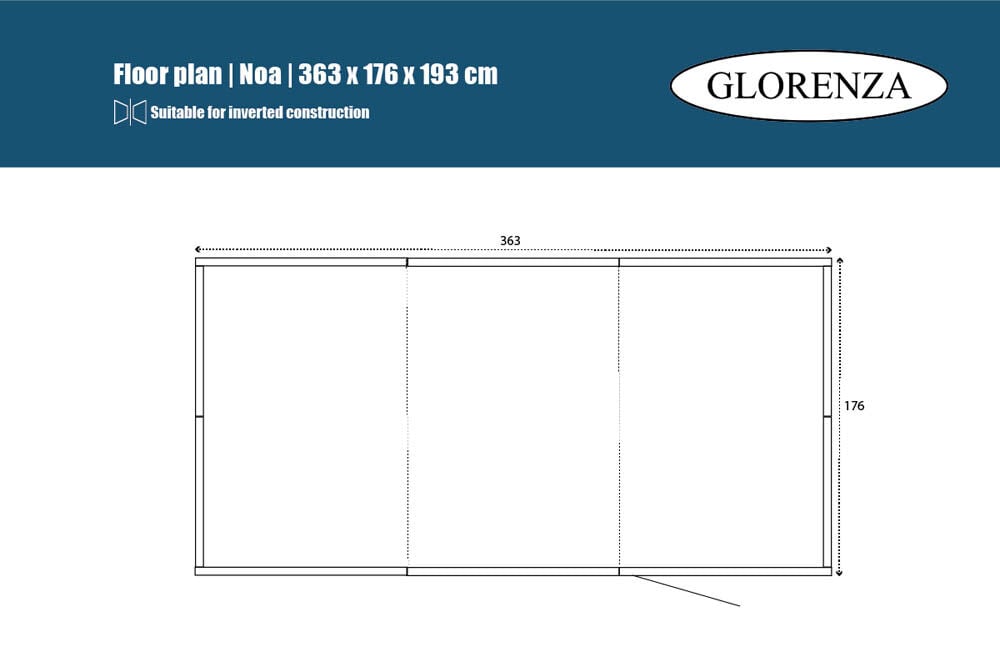 Glorenza Noa - Kattenren - Antraciet - 193x176x363 cm
