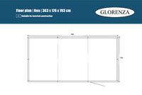 Glorenza Noa - Kattenren - Antraciet - 193x176x363 cm