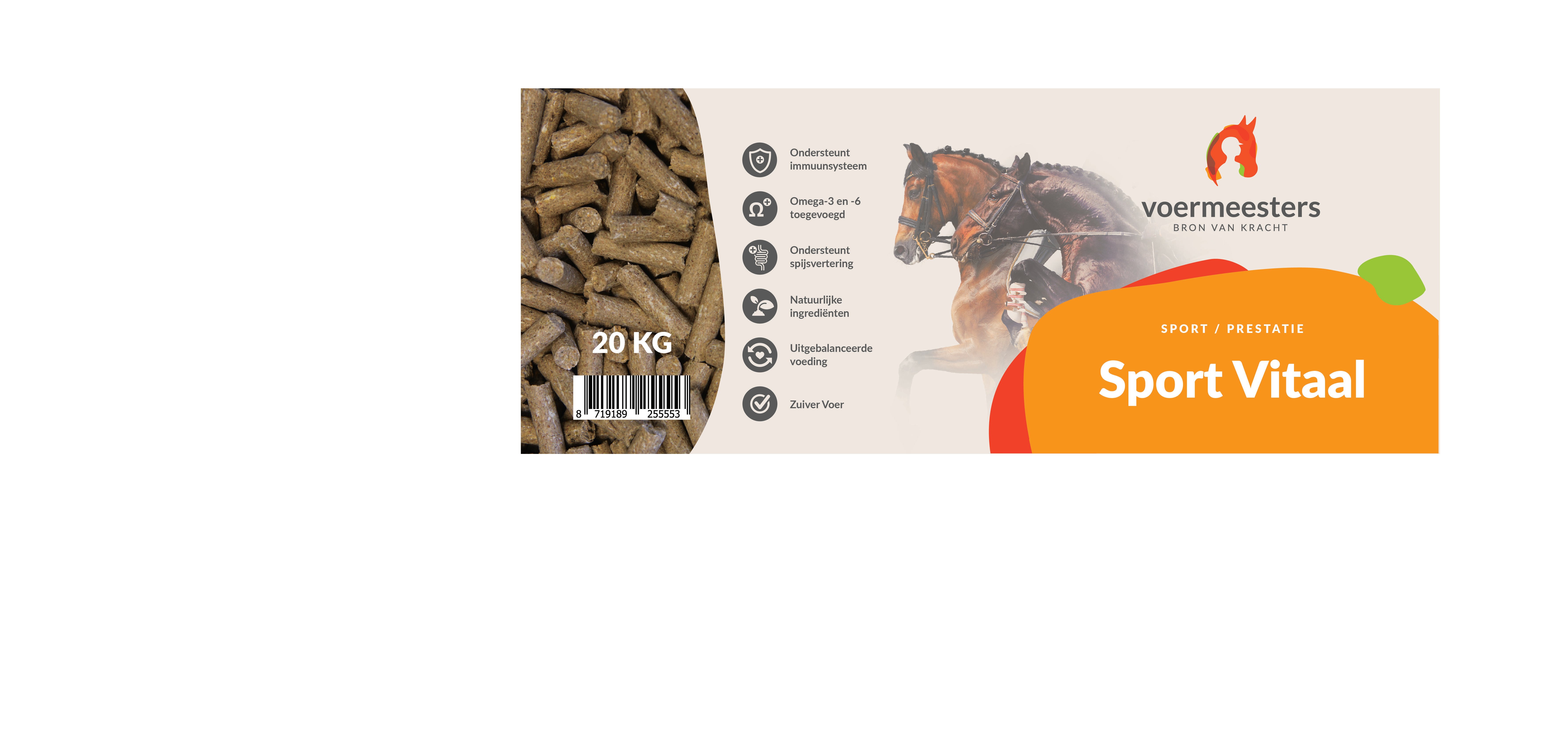 Voermeesters Sport vitaal - Sport/ Prestatie - 20 Kilogram - Zak