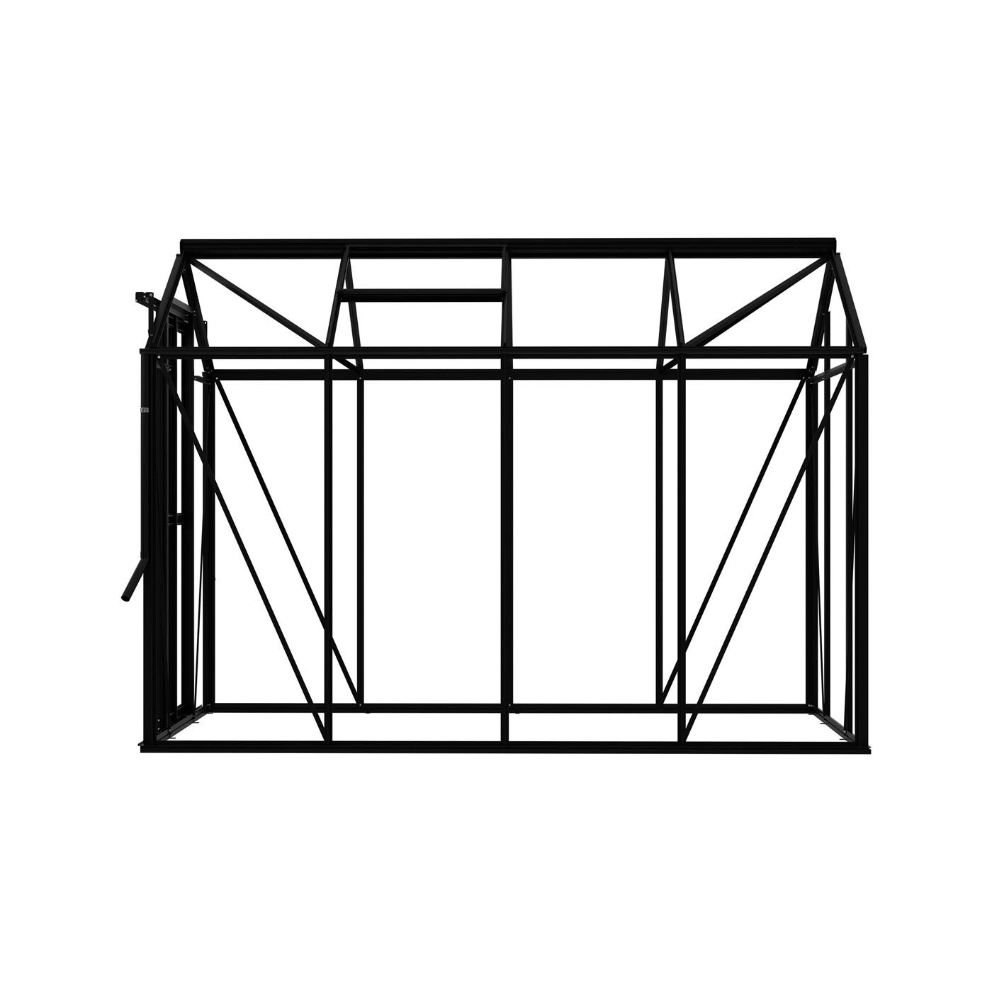 Royal Well Anne III Full Options - Tuinkas - Zwart - 211.2x149.8x289.9 cm - Veiligheidsglas