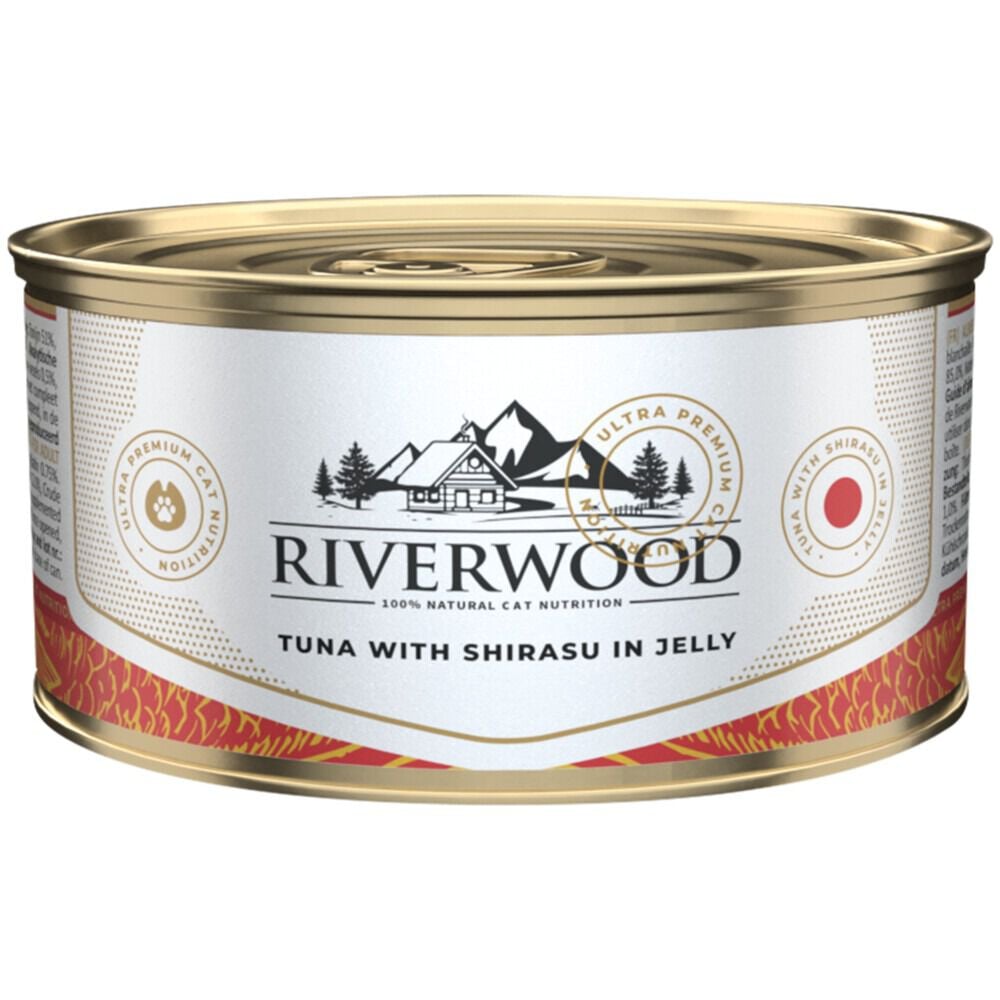 Riverwood - Kattenvoer - Ansjovis - 85 Gram - Shirasu Riverwood - Kattenvoer - Ansjovis - 85 Gram - Shirasu