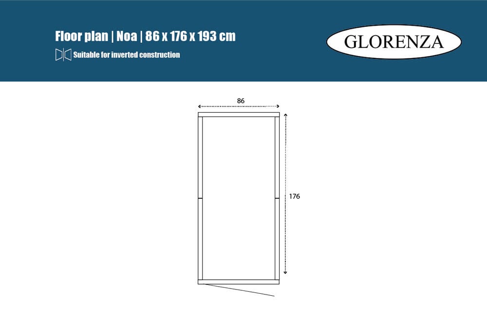 Glorenza - Kattenren - Antraciet - 193x176x86 cm