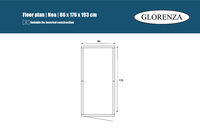Glorenza - Kattenren - Antraciet - 193x176x86 cm