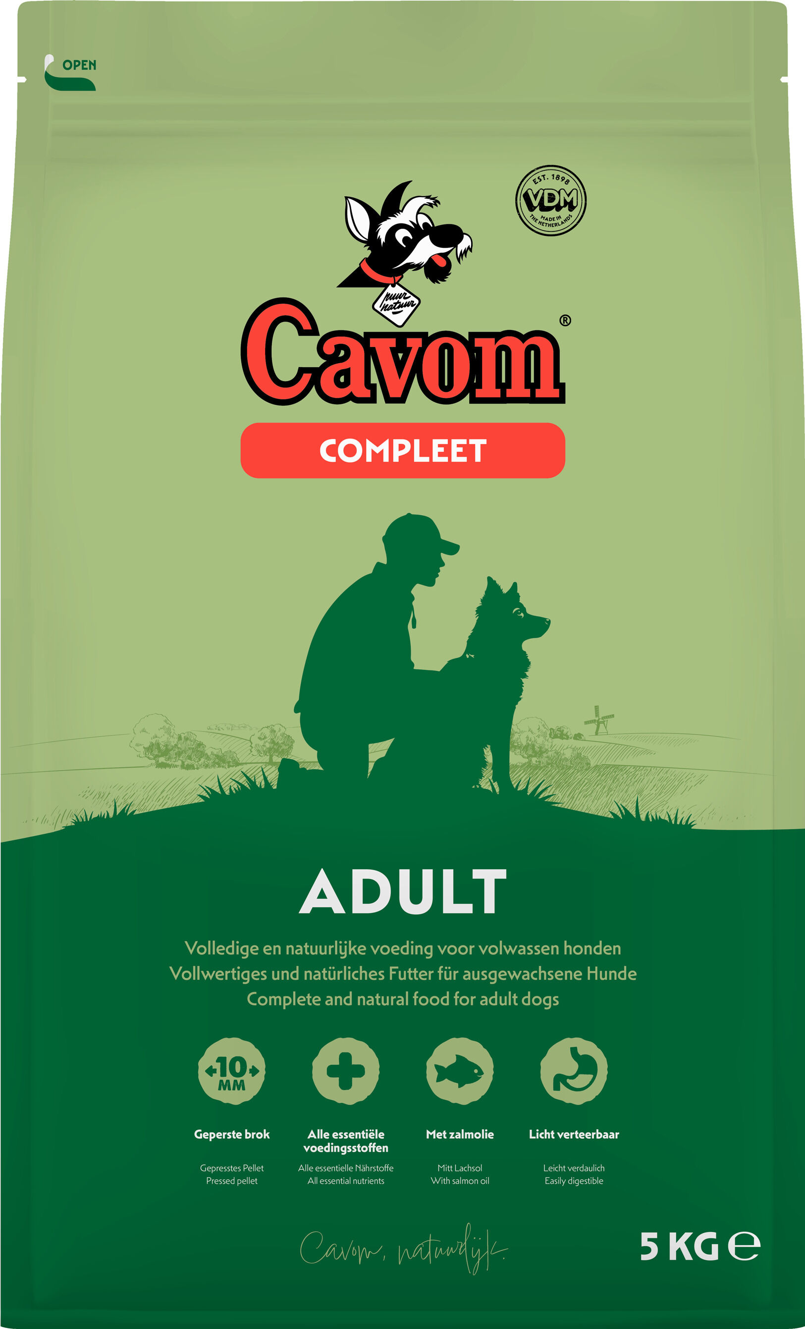Cavom Compleet Adult - Hondenvoer - 5 Kilogram - rund Cavom Compleet Adult - Hondenvoer - 5 Kilogram - rund
