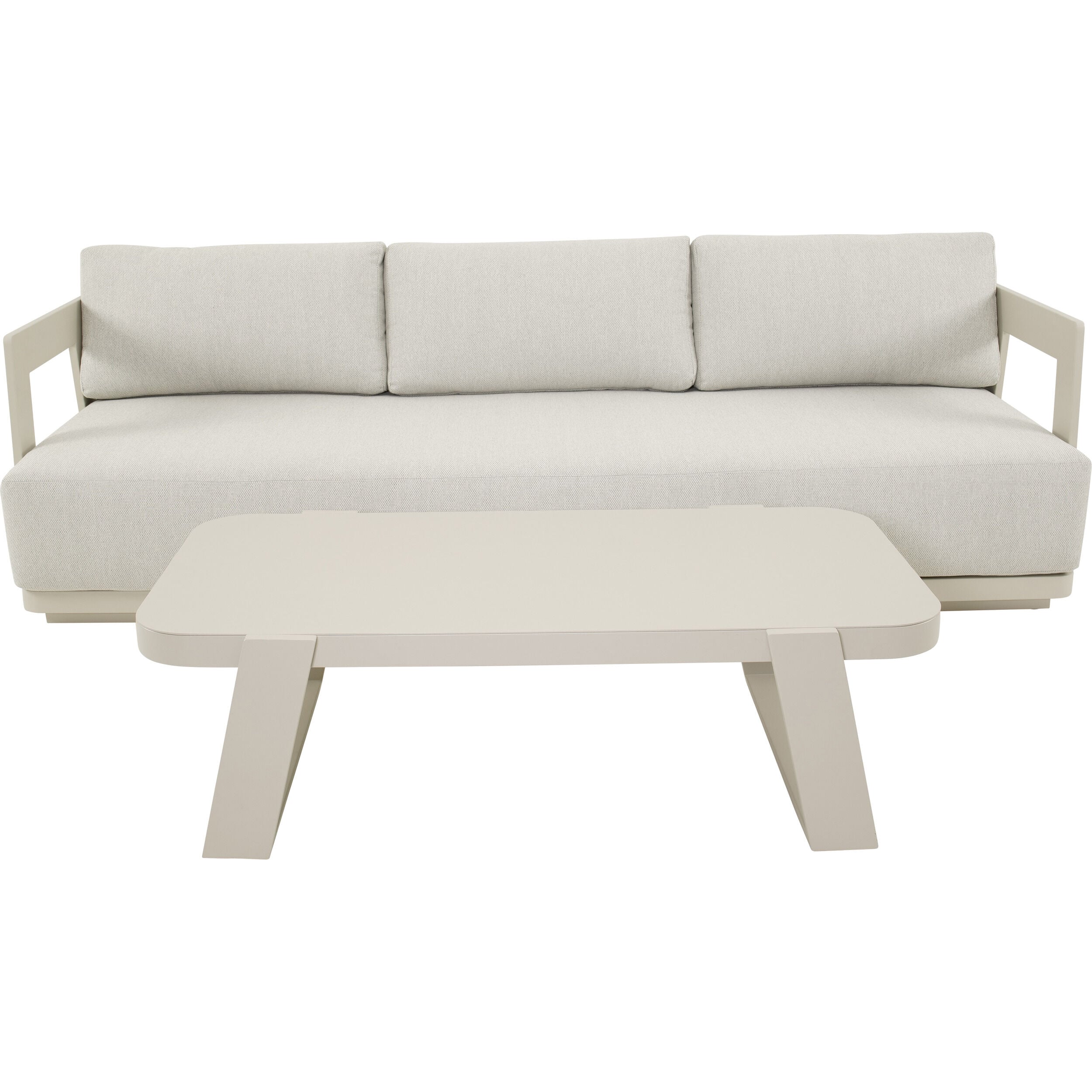 Lesli Living Makai - Loungeset - Beige - 229x79.5x129 cm