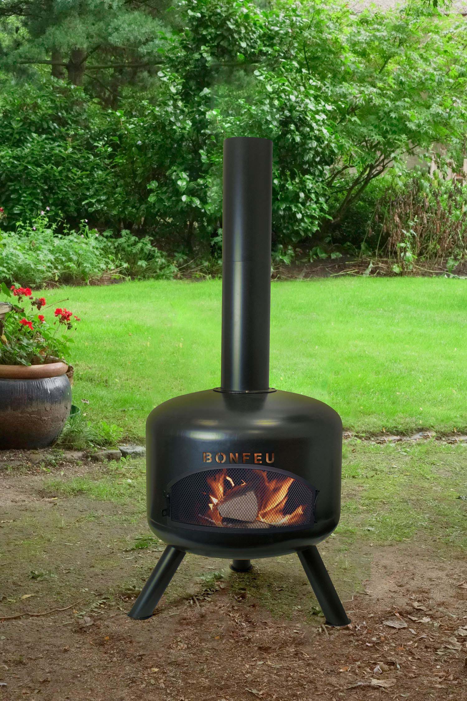 BonFeu BonGiro - Tuinhaard - Rond - Zwart - Staal - 55 cm