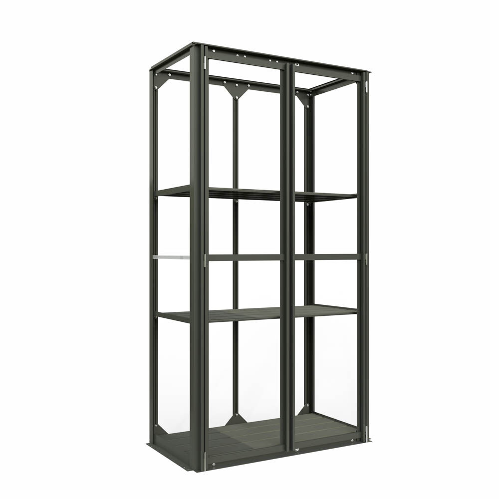 Royal Well Urban Grower - Kweekkast - Groen - 76.5x41.5x141.5 cm - Polycarbonaat