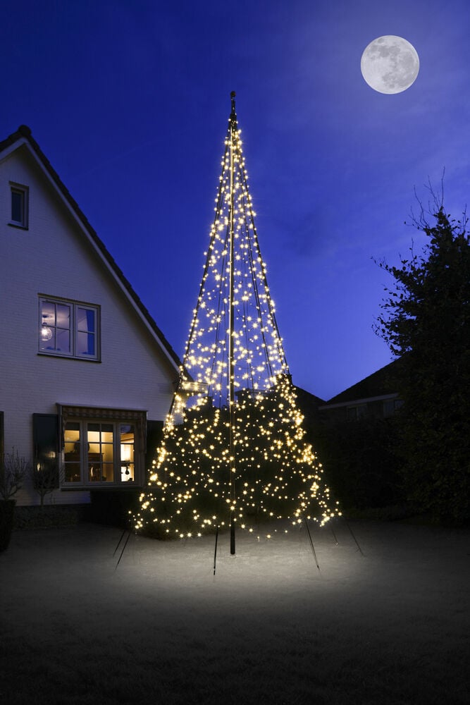 Fairybell Twinkle - Vlaggenmast kerstboom - 1200 - Warm wit - 600 cm Fairybell Twinkle - Vlaggenmast kerstboom - 1200 - Warm wit - 600 cm