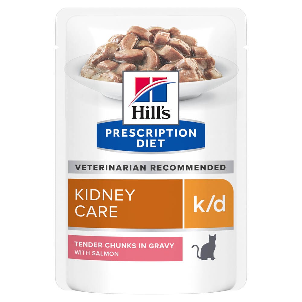 Hill's Prescription Diet Kidney Care k/d - Kattenvoer - 85 Gram - zalm